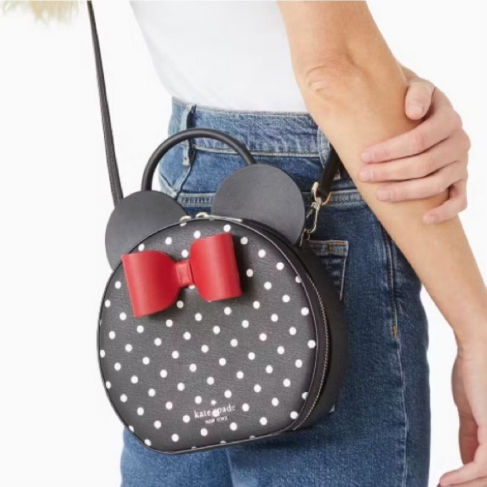 DISNEY X KATE SPADE NEW YORK MINNIE MOUSE CROSSBODY BAG - Picture 2 of 6